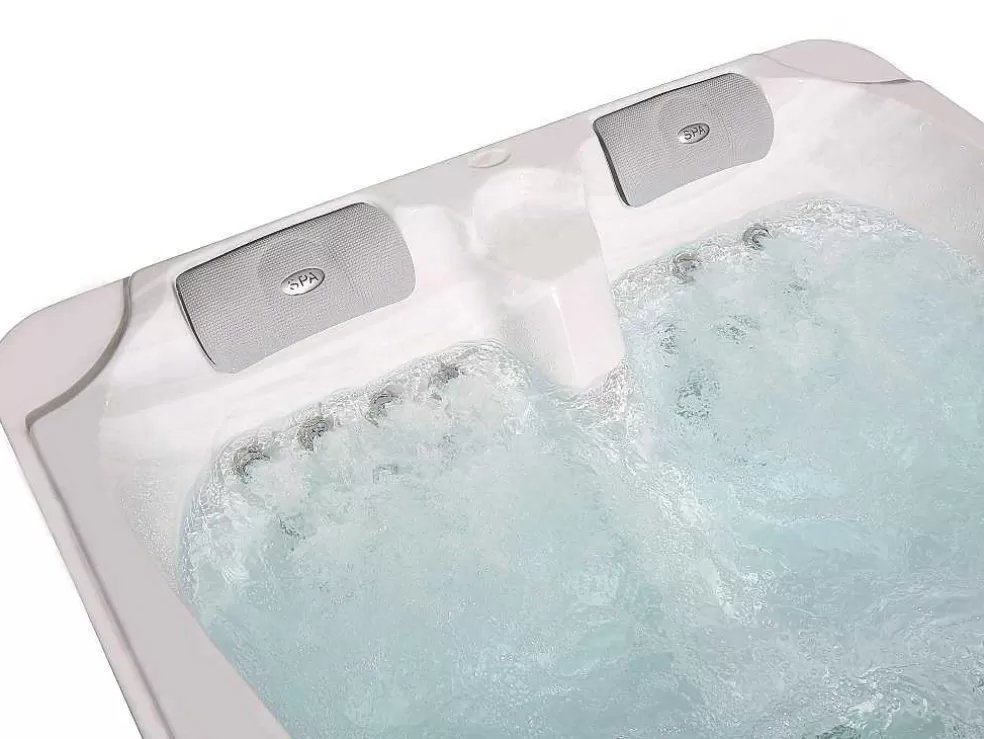 VOGUE SPA Spa De 3 Lugares Branco Perola Com Cobertura, 35 Jatos, C210 X L158 X A73 Cm, Sistema Balboa - Maupiti Iii* Spa Rígido