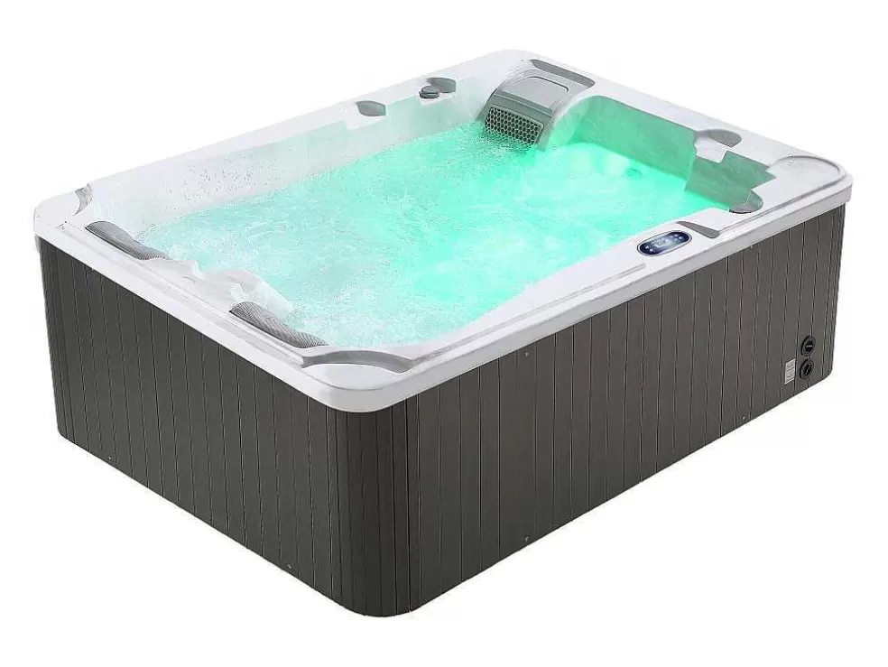 VOGUE SPA Spa De 3 Lugares Branco Perola Com Cobertura, 35 Jatos, C210 X L158 X A73 Cm, Sistema Balboa - Maupiti Iii* Spa Rígido