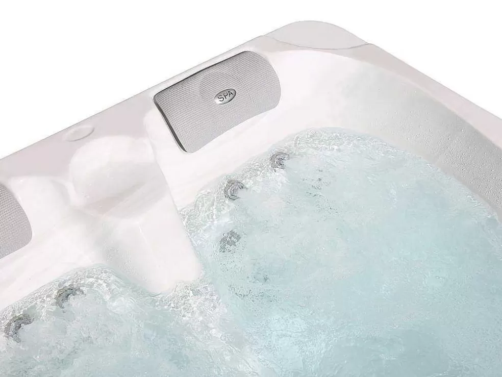 VOGUE SPA Spa De 3 Lugares Branco Perola Com Cobertura, 35 Jatos, C210 X L158 X A73 Cm, Sistema Balboa - Maupiti Iii* Spa Rígido