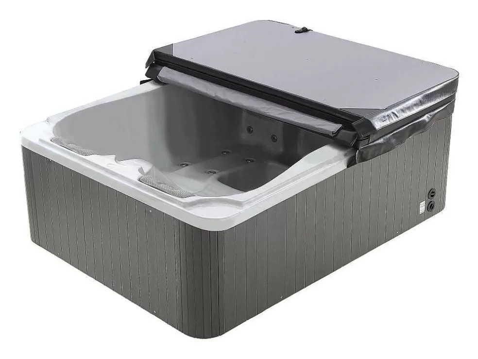 VOGUE SPA Spa De 3 Lugares Branco Perola Com Cobertura, 35 Jatos, C210 X L158 X A73 Cm, Sistema Balboa - Maupiti Iii* Spa Rígido