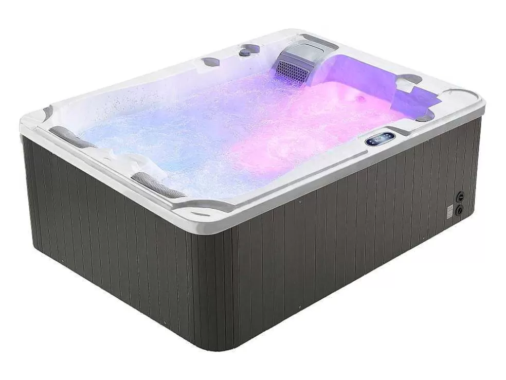 VOGUE SPA Spa De 3 Lugares Branco Perola Com Cobertura, 35 Jatos, C210 X L158 X A73 Cm, Sistema Balboa - Maupiti Iii* Spa Rígido