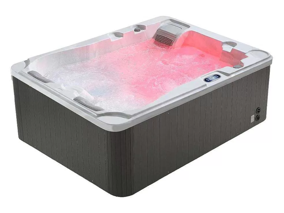 VOGUE SPA Spa De 3 Lugares Branco Perola Com Cobertura, 35 Jatos, C210 X L158 X A73 Cm, Sistema Balboa - Maupiti Iii* Spa Rígido