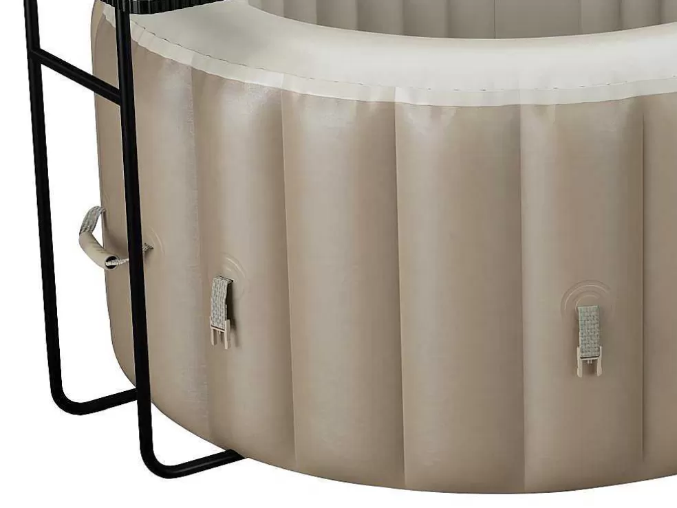 VOGUE SPA Spa Insuflável Oval 2 Lugares C190 X L120 X A65 Cm, 90 Jatos De Ar, Taupe E Bege - B-Lucky* Spa Insuflável
