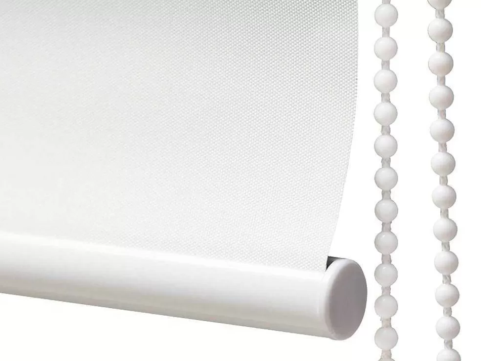 Vente-unique Store De Rolo Opaco Em Poliester - 120 X 180 Cm - Branco - Marrila* Persianas De Interior