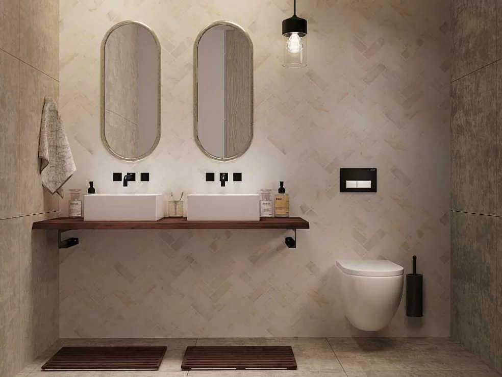 Vente-unique Suporte Suspenso Em Teca Escura Com Esquadros De Fixacao Pretos De 150 X 50 Cm - Sukawati* Promoções Casa De Banho & Bem-Estar