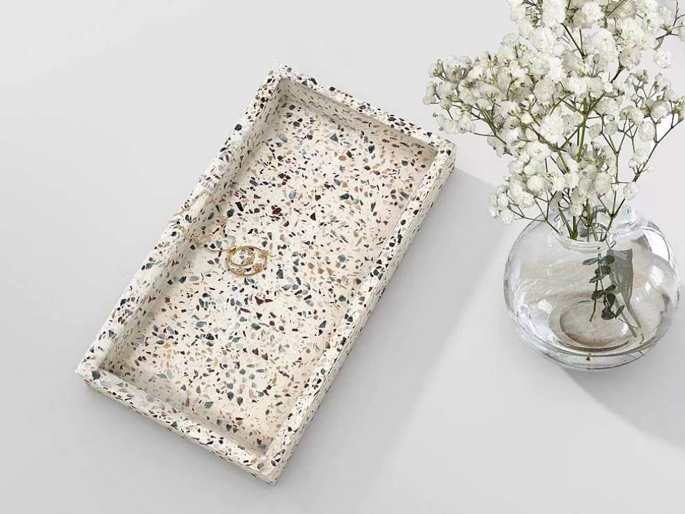 OZAIA Tabuleiro De Terrazzo - L.30 X P.15 X A. 4 Cm - Multicolorido - Joana* Louça E Utensílios De Cozinha