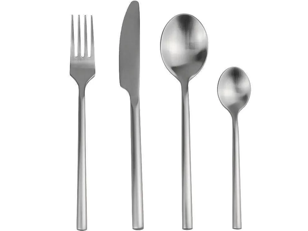 OZAIA Talheres 16 Pecas Em Aco Inoxidavel Cor Prateado Mate - Almunia* Louça E Utensílios De Cozinha