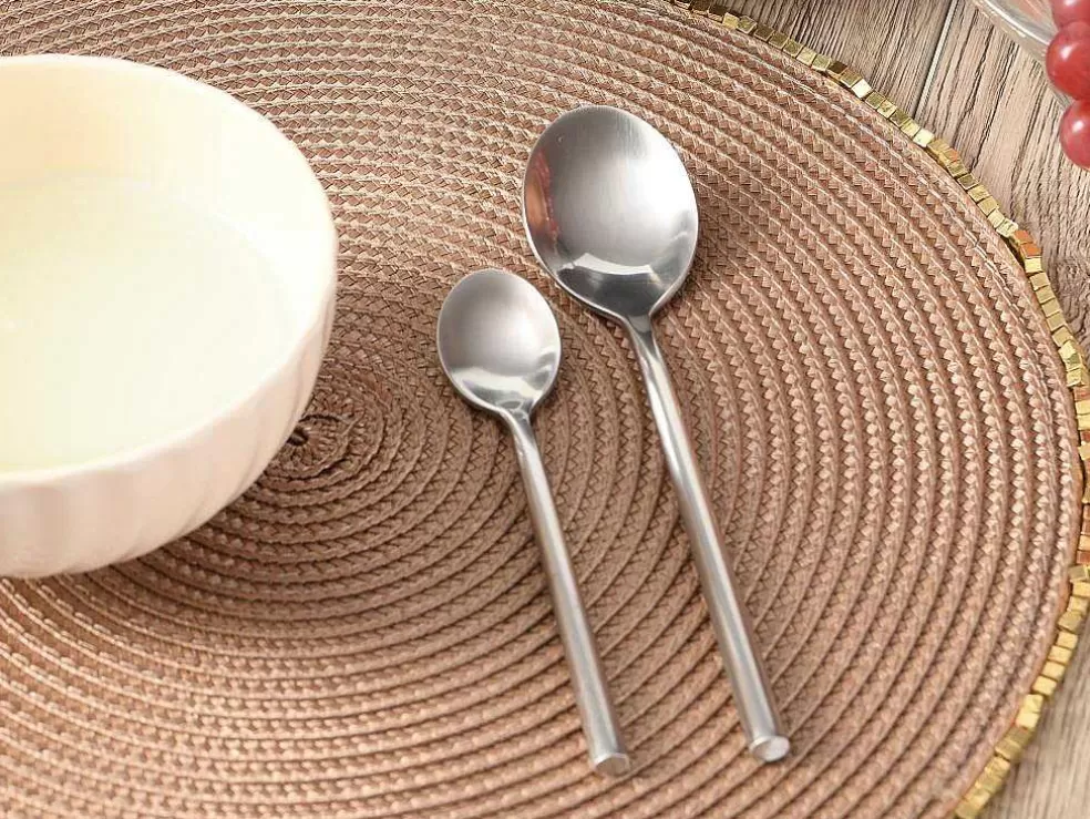 OZAIA Talheres 16 Pecas Em Aco Inoxidavel Cor Prateado Mate - Almunia* Louça E Utensílios De Cozinha