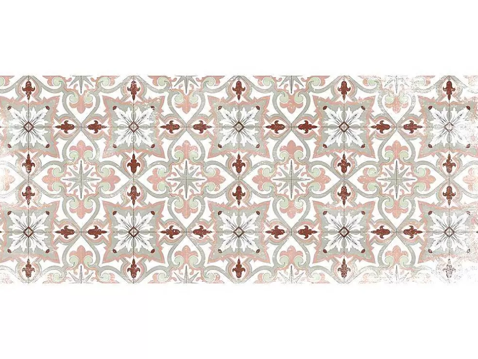 OZAIA Tapete De Corredor Em Vinil Efeito Azulejo De 66 X 160 Cm Multicolor - Palma* Tapetes De Corredor