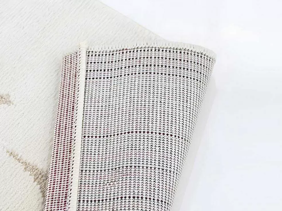 OZAIA Tapete De Criança Motivo Fada Com Acabamento Fio Lurex Dourado De 120 X 170 Cm Cor Cru E Cor-De-Rosa - Ariel* Tapete De Criança