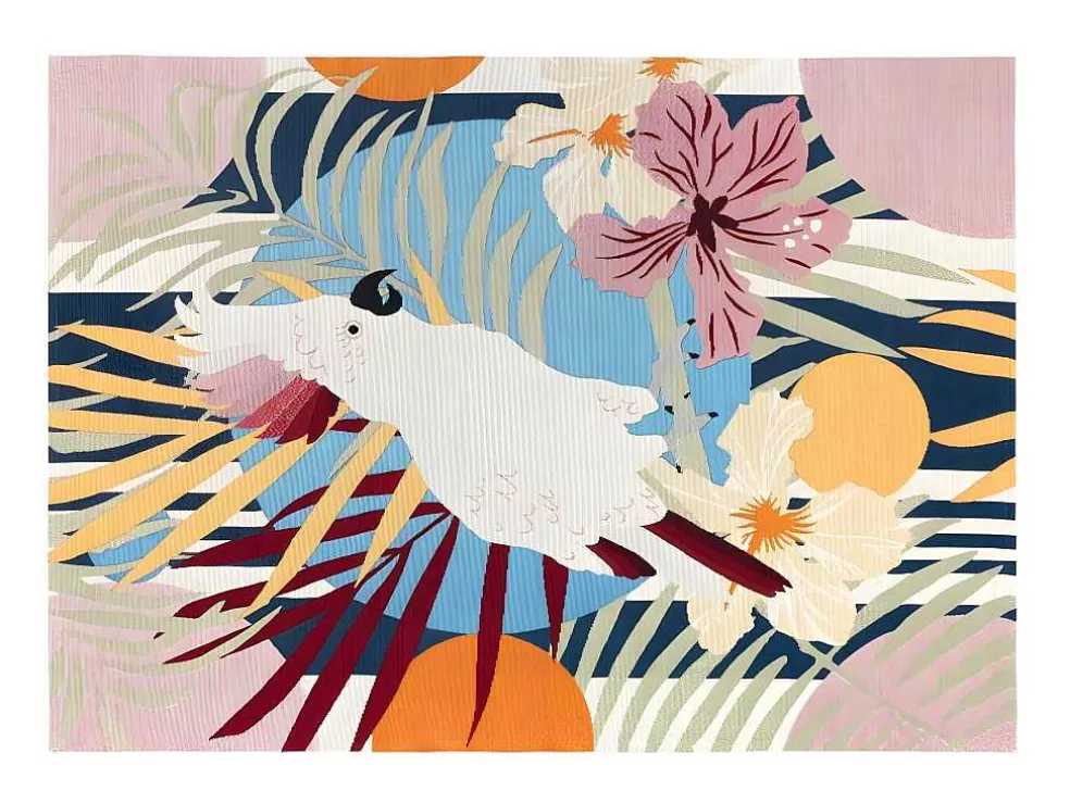 OZAIA Tapete De Interior Ou De Exterior Etnico De 150 X 200 Cm Multicolor - Perroco* Decoração De Jardim