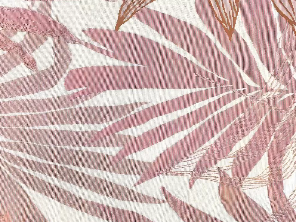 OZAIA Tapete De Interior Ou De Exterior Etnico Motivos Folhas 150 X 200 Cm Cor-De-Rosa - Roceta* Decoração De Jardim