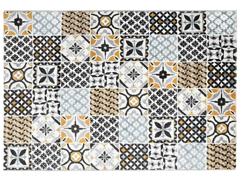 OZAIA Tapete Efeito Azulejo De Cimento 120 X 170 Cm Multicolor - Ornico* Tapete Pequeno