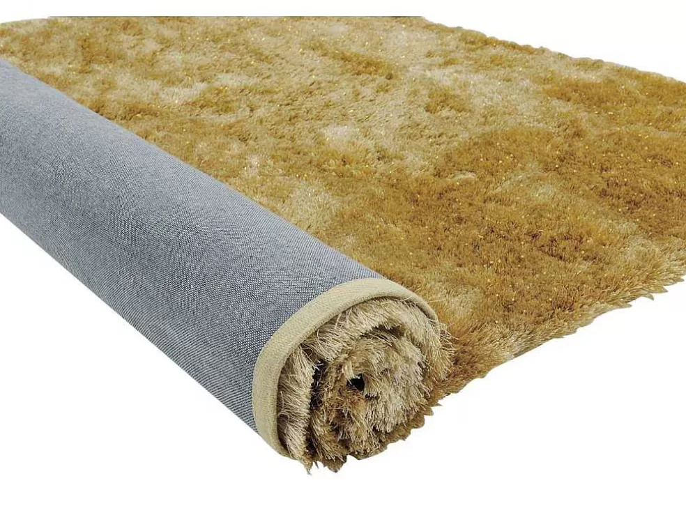 OZAIA Tapete Felpudo Cor Dourado De 200 X 290 Cm - Glitter* Tapete De Sala