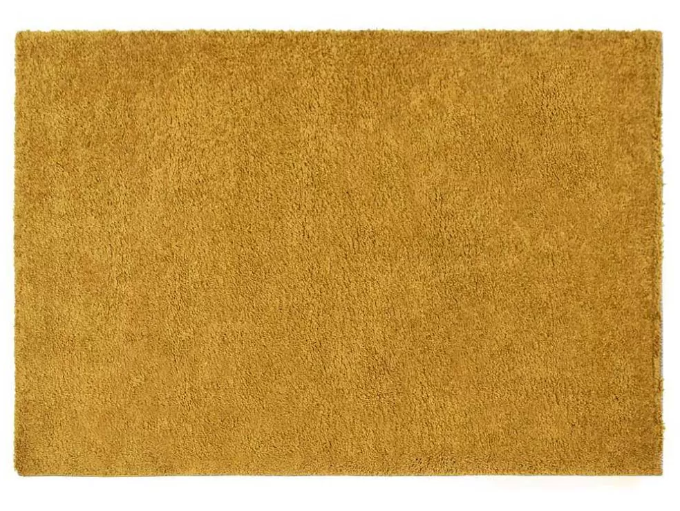 OZAIA Tapete Felpudo De Pelos Compridos 160 X 230 Cm Amarelo Mostarda - Milinio* Tapete Shaggy