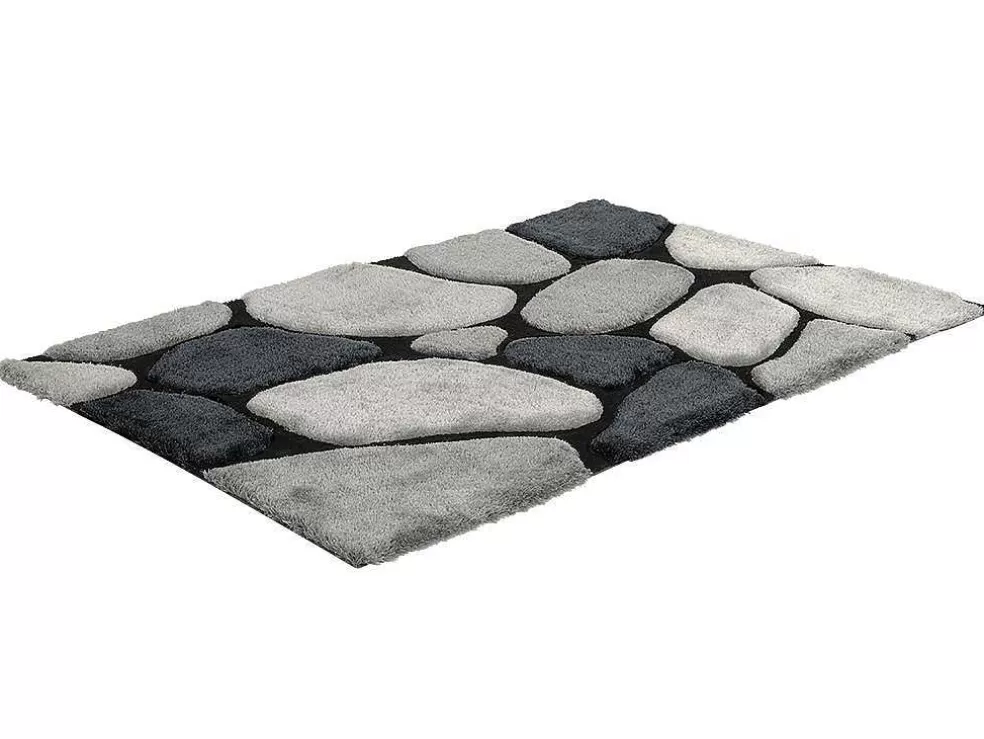 OZAIA Tapete Felpudo Em Poliester De 200 X 290 Cm Cor Cinza - Pietra* Tapete De Sala