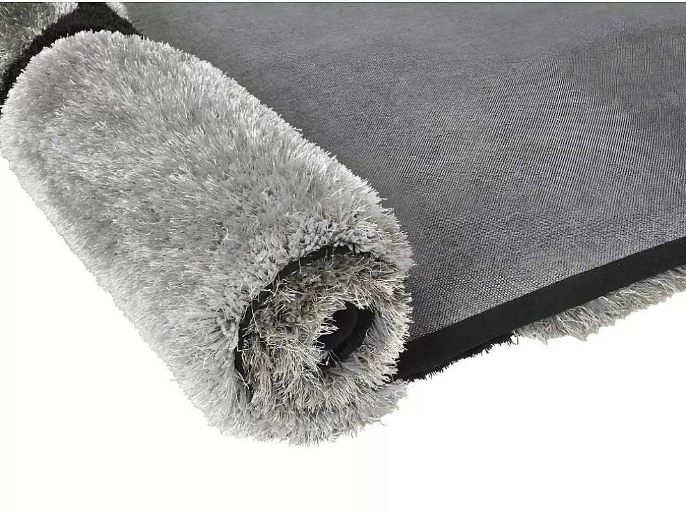 OZAIA Tapete Felpudo Em Poliester De 160 X 230 Cm Cor Cinza - Pietra* Tapete Shaggy