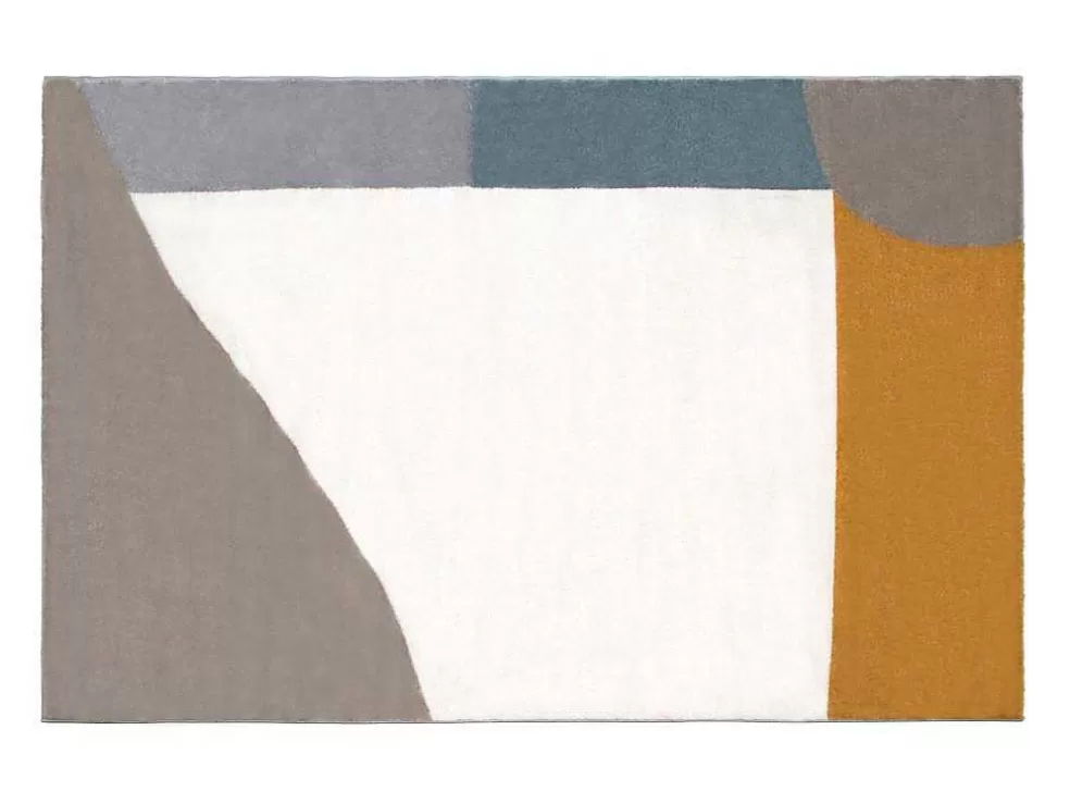 OZAIA Tapete Geometrico 160 X 230 Cm Em Polipropileno Multicolor - Saria* Tapete Escandinavo