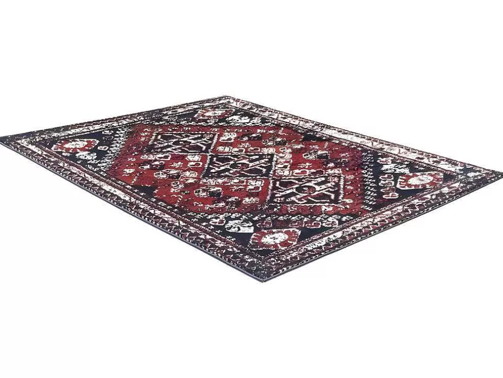 OZAIA Tapete Oriental De 160 X 230 Cm Vermelho E Preto - Sylhet* Tapete Grande