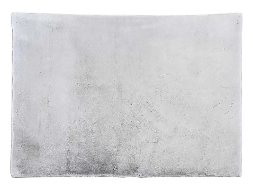 OZAIA Tapete Shaggy De Pelos Compridos Efeito Pele 160X230 Cm Cinza - Bunny* Tapete De Sala