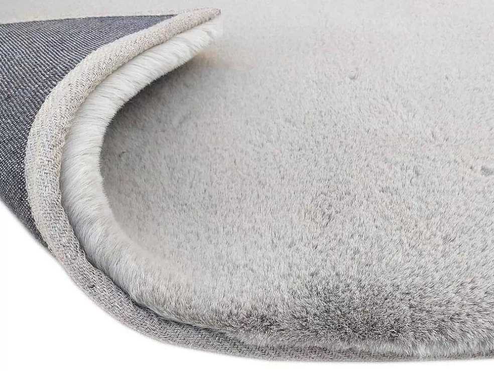 OZAIA Tapete Shaggy De Pelos Compridos Efeito Pele 160X230 Cm Cinza - Bunny* Tapete De Sala