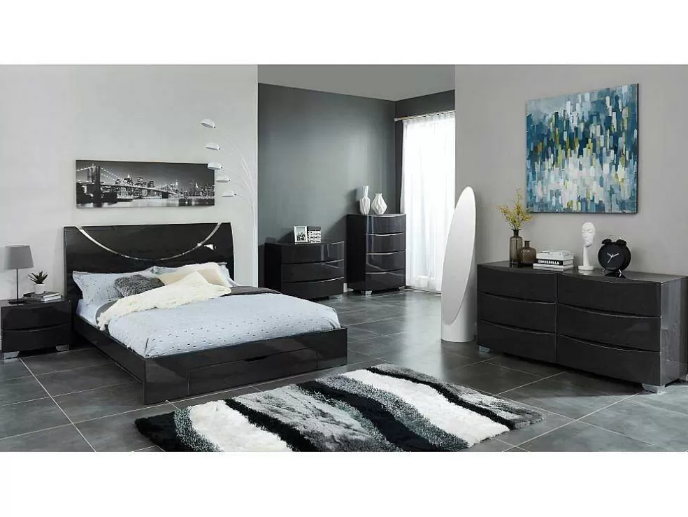 OZAIA Tapete Shaggy Ecume - Poliester Tufado A Mão - Taupe, Branco E Preto - 140 X 200 Cm* Tapete De Sala