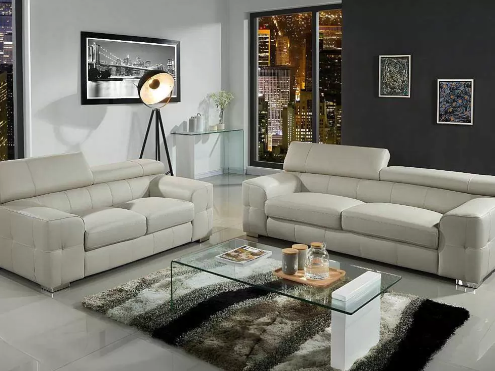 OZAIA Tapete Shaggy Ecume - Poliester Tufado A Mão - Taupe, Branco E Preto - 140 X 200 Cm* Tapete De Sala