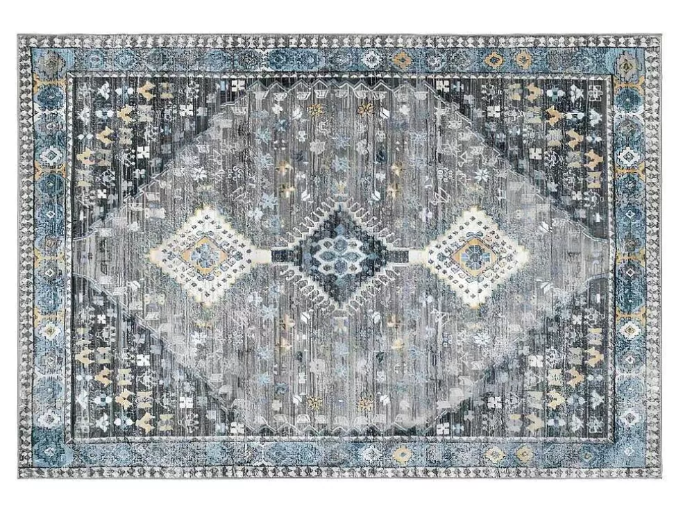 OZAIA Tapete Vintage Oriental 160 X 230 Cm Cinza - Clossy* Tapete Grande