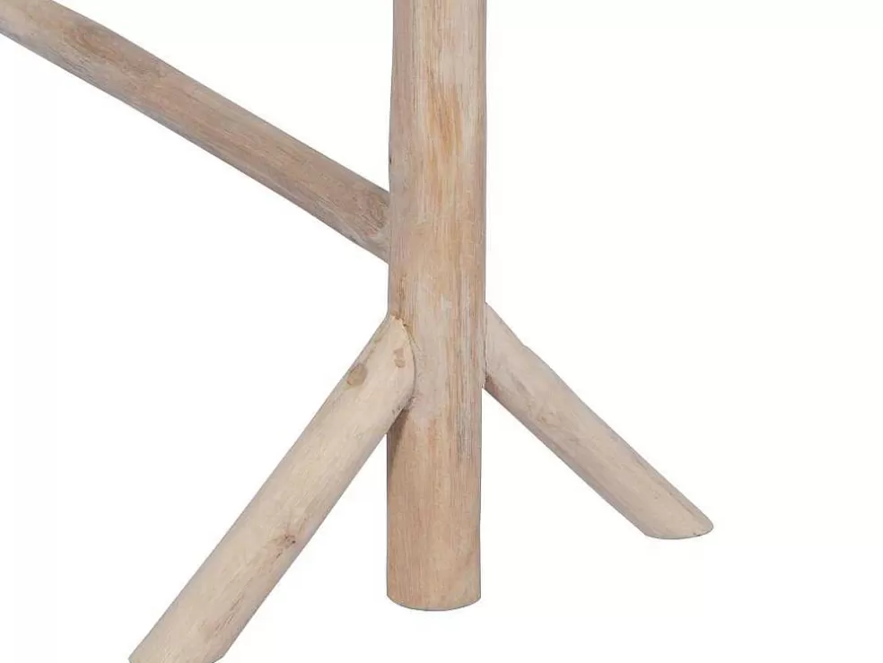 Vente-unique Toalheiro Com Pés Em Madeira De Teca Macica C. 80 Cm X L. 29 Cm X A. 75 Cm - Fodna* Acessórios De Casa De Banho