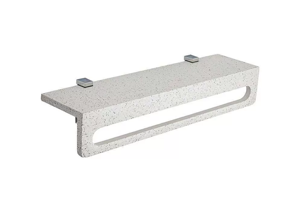 Vente-unique Toalheiro De Parede Em Terrazzo 59,8 X 15 X 11 Cm - Stochi* Promoções Casa De Banho & Bem-Estar