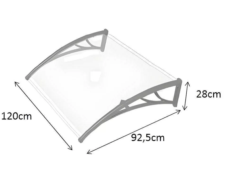 Vente-unique Toldo Copalina Em Aluminio - 120 X 92,5 Cm* Cobertura De Porta