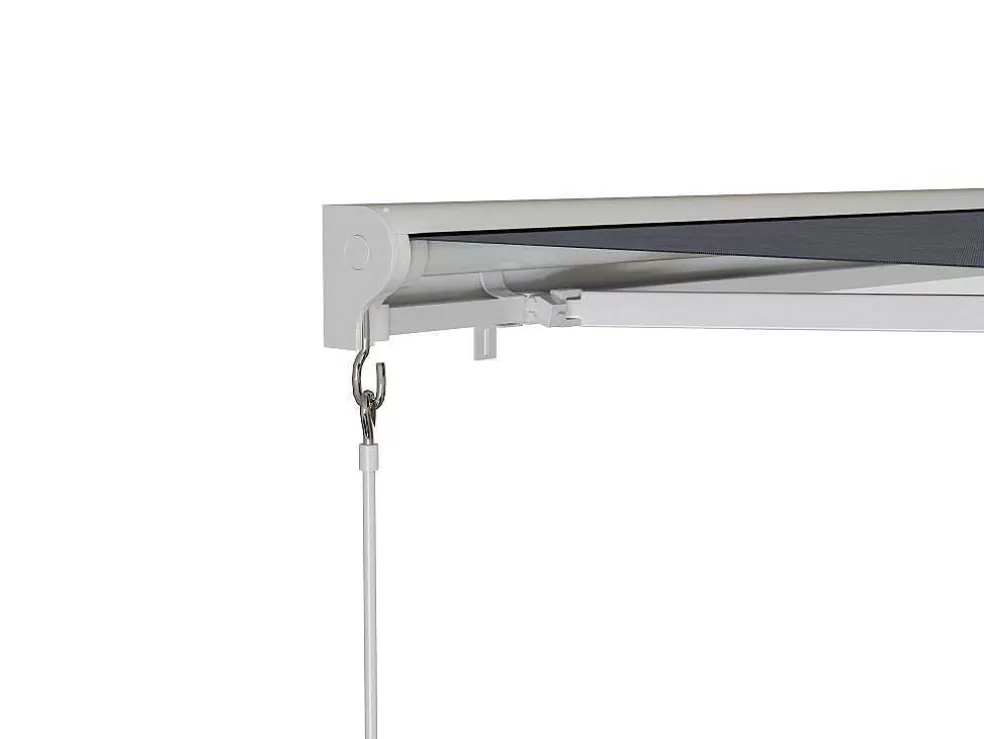 Vente-unique Toldo Retratil Motorizado Com Semicaixa 4 X 3 M Antracite - Cofana* Toldo E Persiana De Exterior