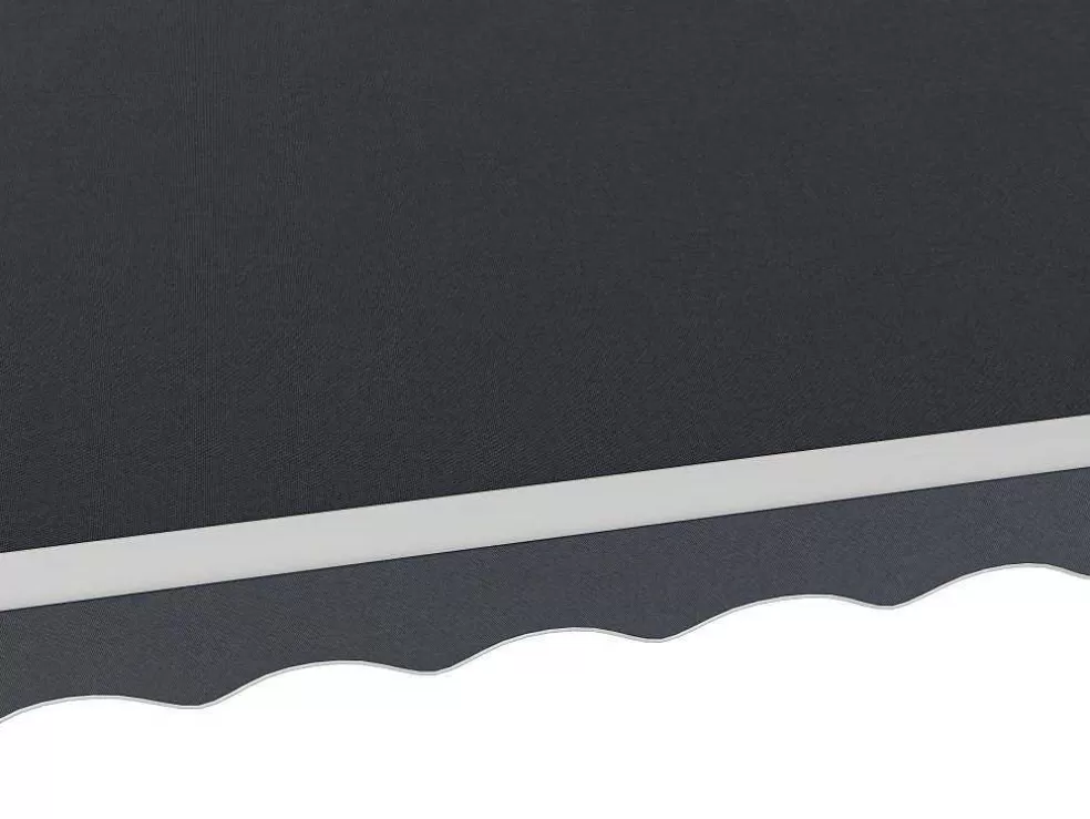 Vente-unique Toldo Retratil Motorizado Com Semicaixa 5 X 3 M Antracite - Cofana* Toldo E Persiana De Exterior