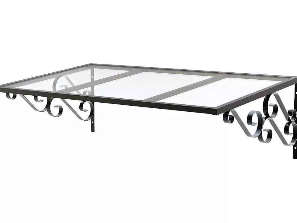 Vente-unique Toldo Sedutor Amban Em Aluminio - 120 X 80 Cm* Cobertura De Porta