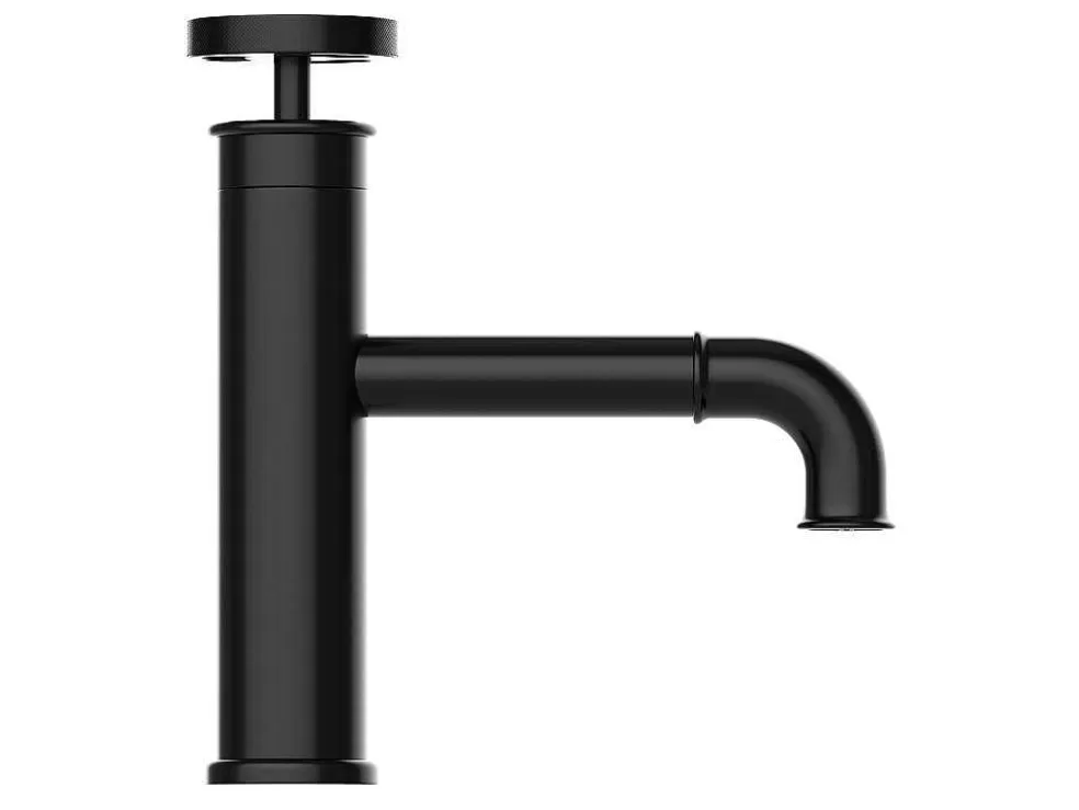 Shower & Design Torneira Misturadora Mecanica A19,6 Cm Preto Mate - Kapuas* Torneira
