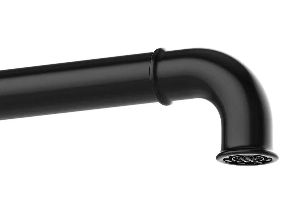 Shower & Design Torneira Misturadora Mecanica A19,6 Cm Preto Mate - Kapuas* Torneira