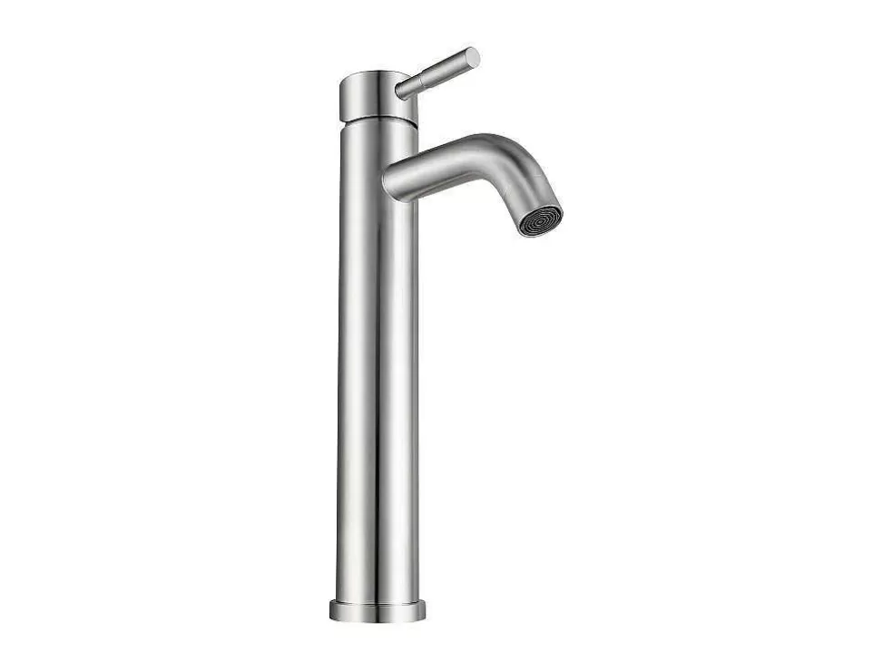 Shower & Design Torneira Misturadora Mecanica Arredondada Em Inox Cor Niquel Escovado A29,6 Cm - Salavan* Torneira