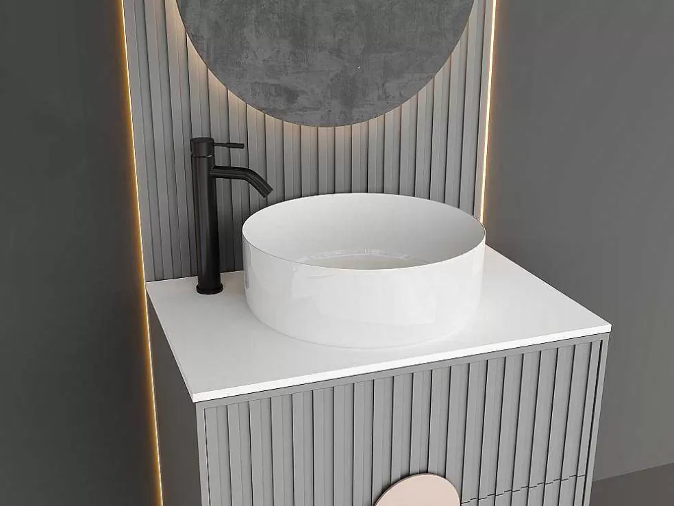 Shower & Design Torneira Misturadora Mecanica Arredondada Em Inox Escovado Preto Mate A29,6 Cm - Salavan* Torneira