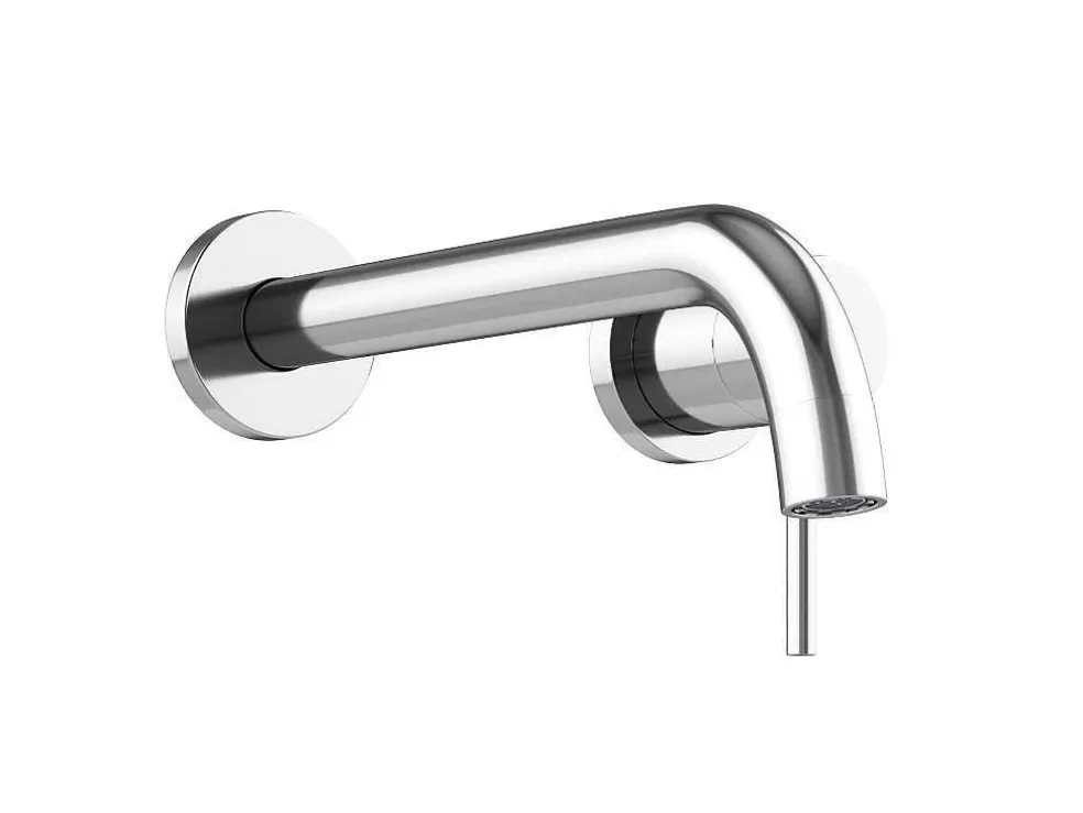 Shower & Design Torneira Misturadora Mecanica De Encastrar Com Ponta Arredondada Cor Niquel Escovada - Lozoya* Torneira