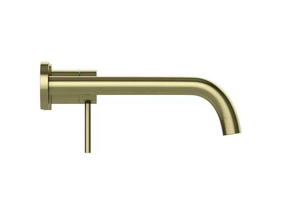 Shower & Design Torneira Misturadora Mecanica De Encastrar Com Ponta Arredondada Dourada Acabamento Alisado - Lozoya* Torneira