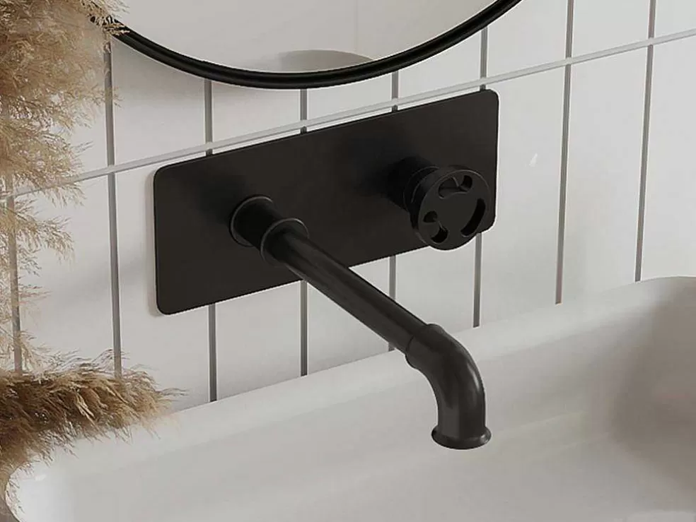 Shower & Design Torneira Misturadora Mecanica De Encastrar Preto Mate - Kazanka* Promoções Casa De Banho & Bem-Estar