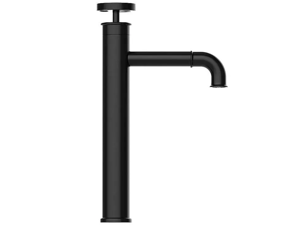 Shower & Design Torneira Misturadora Mecanica Sobrelevada A30,3 Cm Preto Mate - Kodva* Torneira