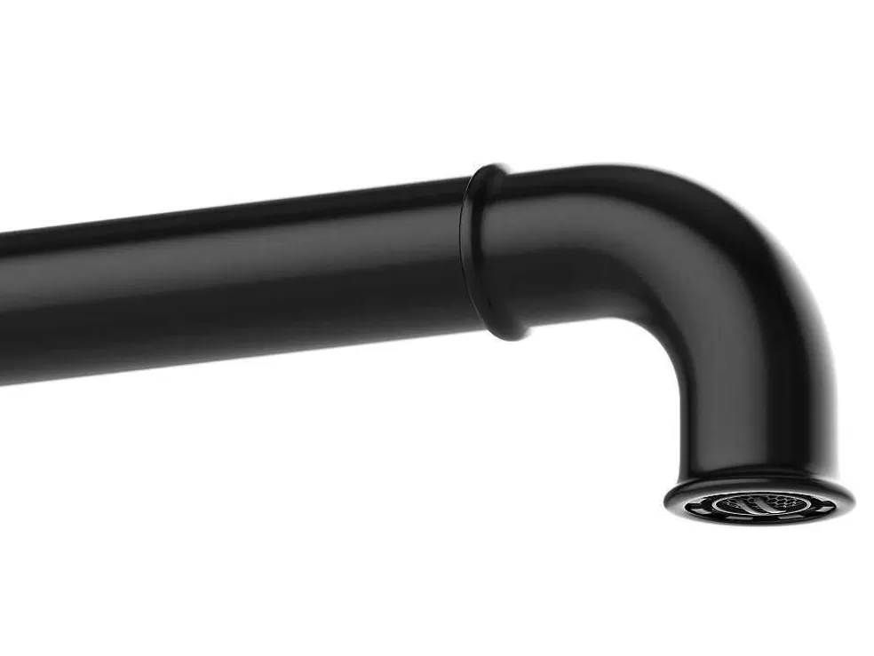 Shower & Design Torneira Misturadora Mecanica Sobrelevada A30,3 Cm Preto Mate - Kodva* Torneira