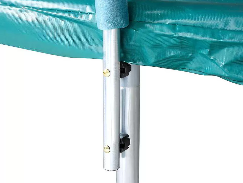 Vente-unique Trampolim Com Rede De Protecao Interior, Escada, Cobertura E Kit De Ancoragem De D. 427 Cm - Wallaby* Jogo De Exterior