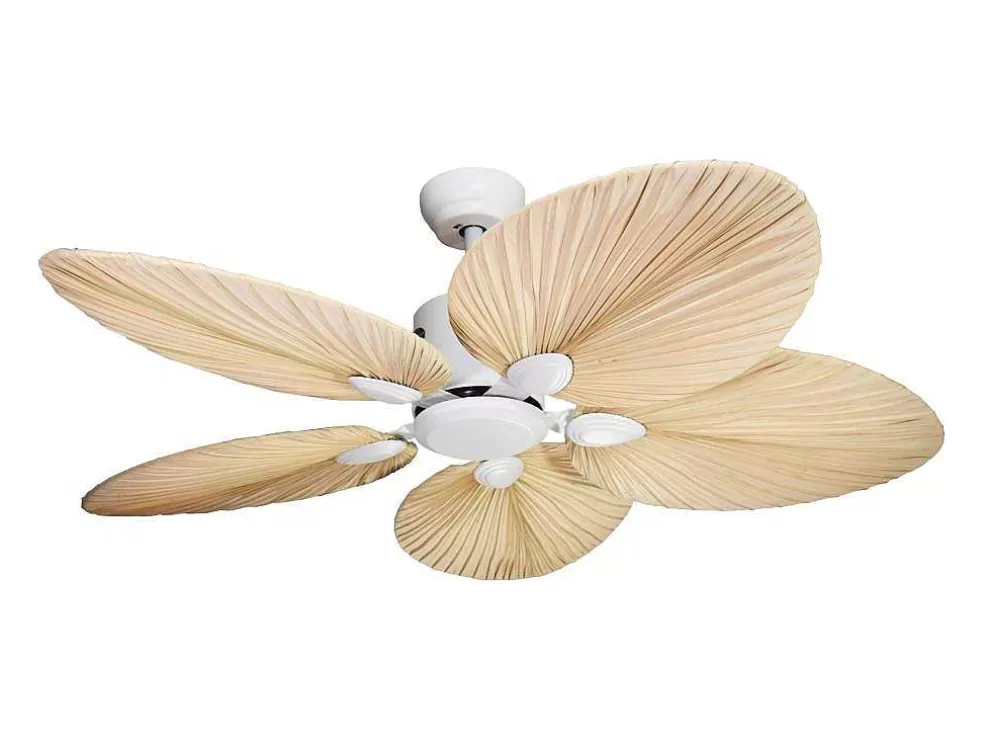 Purline Ventilador De Tecto Ac Branco Com Laminas 132Cm Para 30M2* Ventilador