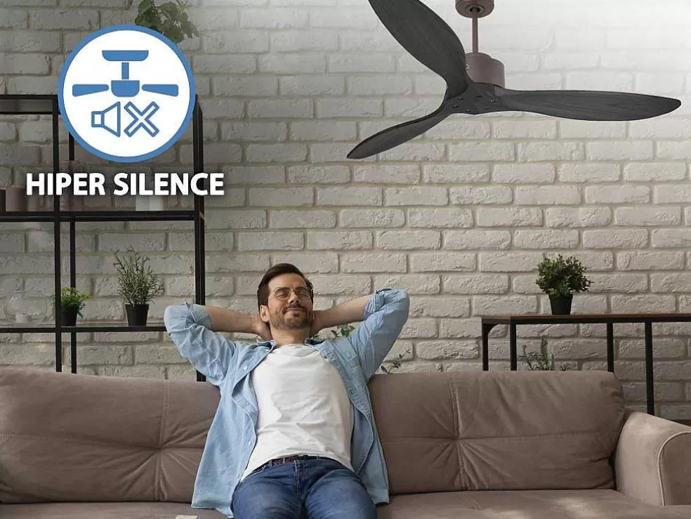 Purline Ventilador De Tecto O132 Cm Com Wifi Reversivel Hypersilence* Ventilador