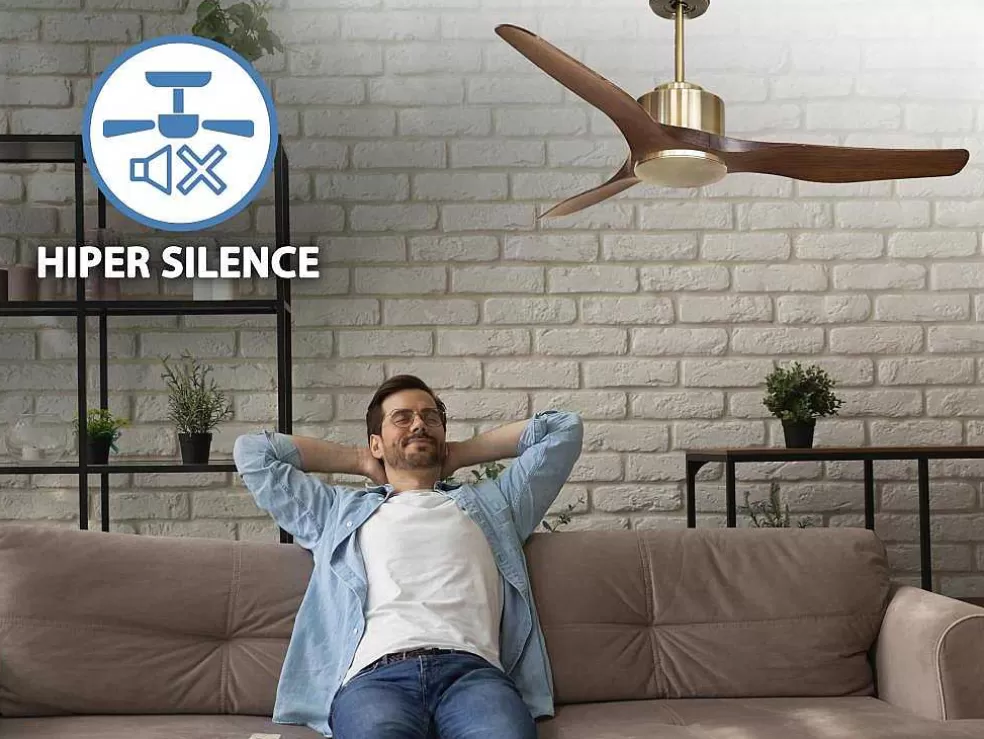 Purline Ventilador De Tecto Reversivel Termostato Regulavel Termostato Wifi Motor Dc Tectos Inclinados Controlo Remoto Adaptador De Luz De Tres Tons 2/3 Laminas Memória Hipersilenciosa* Ventilador