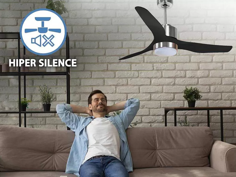 Purline Ventilador De Tecto Reversivel Termostato Regulavel Termostato Wifi Motor Dc Tectos Inclinados Controlo Remoto Adaptador De Luz De Tres Tons 2/3 Laminas Memória Hipersilenciosa* Ventilador