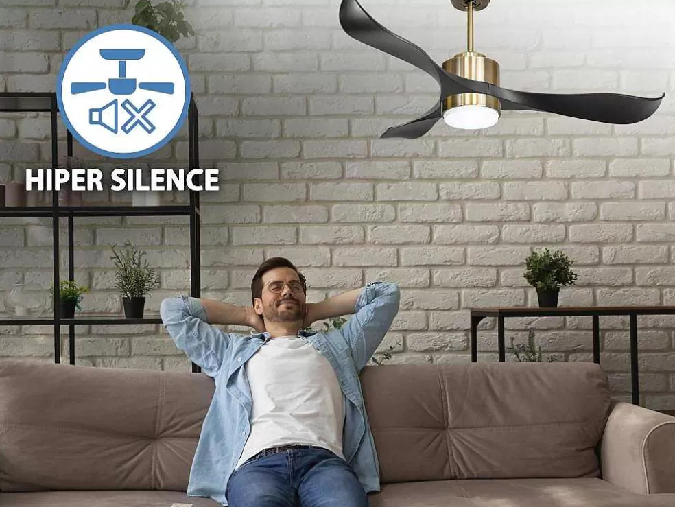 Purline Ventilador De Tecto Reversivel Termostato Regulavel Termostato Wifi Motor Dc Tectos Inclinados Controlo Remoto Adaptador De Luz De Tres Tons 2/3 Laminas Memória Hipersilenciosa* Ventilador