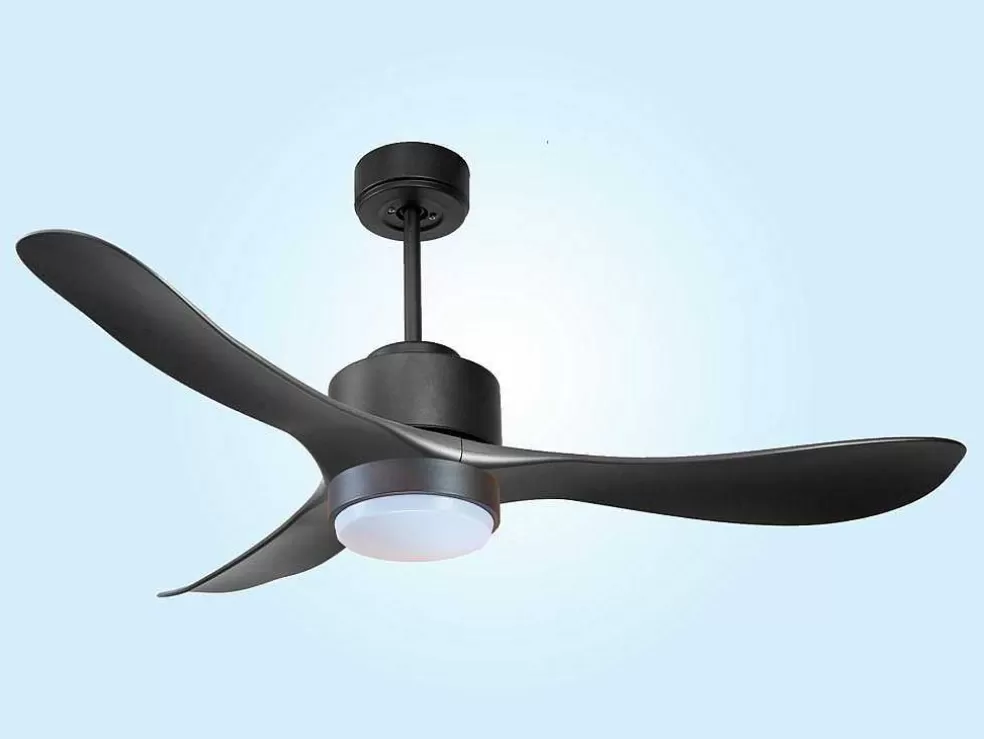 Purline Ventilador De Tecto Reversivel Termostato Regulavel Termostato Wifi Motor Dc Tectos Inclinados Controlo Remoto Luz De Tres Tons Memória Hipersilenciosa* Ventilador